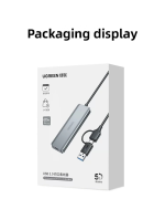UGREEN Usb Hub 3.0 Aluminium Alloy Housing Usb CM219 Docking Station with PD Charging High Speed Expansion Type c Hub - Image 3