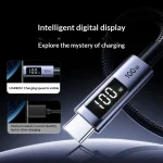 Ugreen L529 5A PD100W Type-C to Type-C Digital Display Cable - 2M - Image 2
