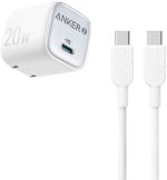 Anker Zolo 20W Adapter with C to C Cable (Combo Box) - White