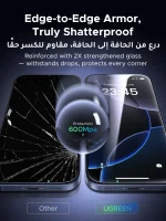 UGREEN iPhone 17 pro max Screen Protector - SP1124 - 95217 (2 Piece with Applicator Case) - Image 4