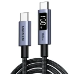 Ugreen L529 5A PD100W Type-C to Type-C Digital Display Cable - 2M