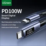 Ugreen L529 5A PD100W Type-C to Type-C Digital Display Cable - 2M - Image 4