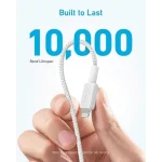 Anker 322 USB-C to Braided Lightning Cable 3ft - Image 2