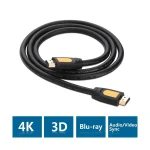 UGREEN 1.5 Meter HDMI 2.0 Male to Male Black-Yellow Cable (4K) - HD102 - 10128 - Image 2