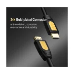 UGREEN 1.5 Meter HDMI 2.0 Male to Male Black-Yellow Cable (4K) - HD102 - 10128 - Image 3